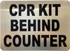 CPR KIT BEHIND COUNTER  - NYC resturant