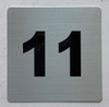 Apartment number 11 sign