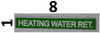 Pipe Marking- Heating Water-Set of 5 PCS