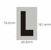 Apartment Number  Signage - Letter L