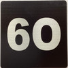 Apartment number 6O sign