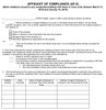 AFFIDAVIT OF COMPLIANCE HPD NYC FORM AF-9 HPD NYC