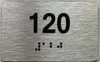 ada apartment number sign silver