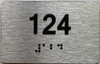 ada apartment number sign silver