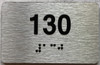 apt number sign silver 130