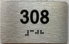 ada apartment number sign silver