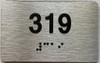 ada apartment number sign silver