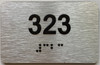 ada apartment number sign silver