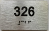 apartment number 326 sign