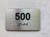 apt number sign silver 500