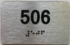 apt number sign silver 506