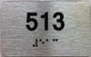 ada apartment number sign silver