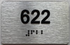 ada apartment number sign silver