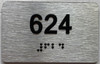 apartment number 624 sign