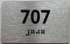 apartment number 707 sign