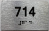apartment number 714 sign