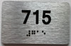apartment number 715 sign