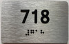 ada apartment number sign silver