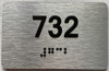 apartment number 732 sign
