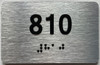 apartment number 810 sign