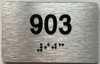 ada apartment number sign silver