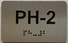 apartment number PH-2 sign