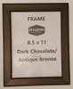 DARK CHOCOLATE / ANTIQUE BRONZE Snap Frame