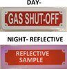 GAS SHUT OFF Signage