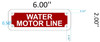 Sign WATER MOTOR LINE