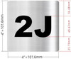 Apartment number 2J  - UNIT NUMBER 2J  (SILVER, DOUBLE SIDED TAPE) -Broadway Line