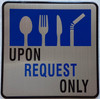 UPON REQUEST ONLY  Single use upon request - utensils and plastic straws available upon request  (bLUE/sILVER,ALUMINIUM, DOUBLE SIDED TAPE, )