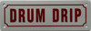 Drum Drip  (REFLECTIVE, WHITE, ALUMINIUM MATERIAL,,RUST FREE)