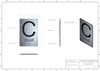 Sign FLOOR NUMBER  Tactile Graphics Grade 2 Braille Text with raised letters aluminum, Safety  for Office, school Hospital,brush SILVER (Cellar)