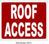 ROOF ACCESS SIGN