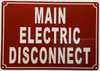 Sign Main electric disconnect