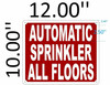 Sign AUTOMATIC SPRINKLER ALL FLOORS