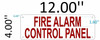Sign FIRE Alarm Control Panel