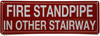 NYC FIRE STANDPIPE IN OTHER STAIRWAY SIGN