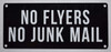 FD NO FLYERS NO JUNK MAIL SIGN