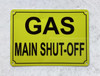 NYC GAS MAIN SHUT OFF SIGN