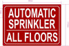 FD AUTOMATIC SPRINKLER ALL FLOORS SIGN