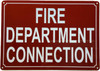 FIRE DEPARTMENT CONNECTION SAFETY SIGN