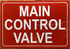 MAIN CONTROL VALVE SIGN