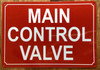 NYC MAIN CONTROL VALVE SIGN