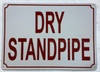 DRY STANDPIPE COMPLIANCE SIGN