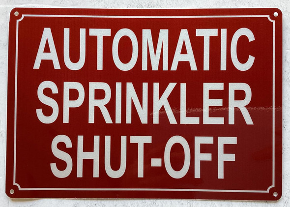 BUILDING PARTIALLY SPRINKLERED SIGN