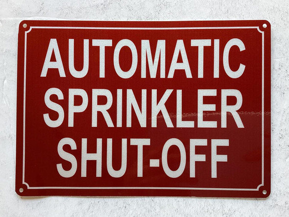 NYC BUILDING PARTIALLY SPRINKLERED SIGN