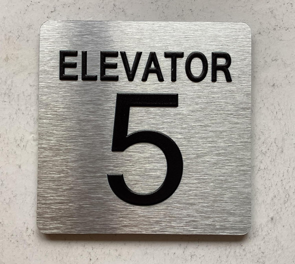 NYC ELEVATOR NUMBER 5 THE PARK AVE LINE SIGN