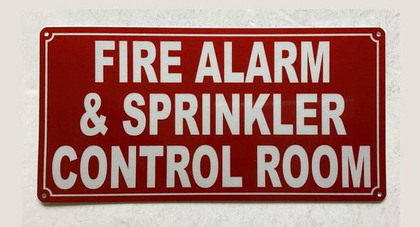 NYC FIRE ALARM & SPRINKLER CONTROL ROOM SIGN