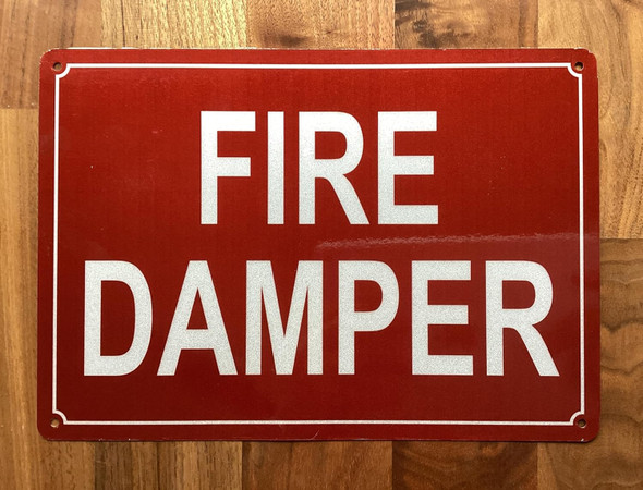 NYC FIRE DAMPER SIGN